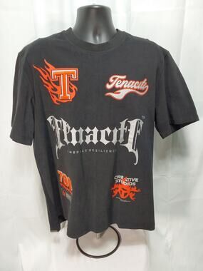 Tenaciti Studios XXL Black "Embrace Resilience" Heavyweight T-Shirt #M187